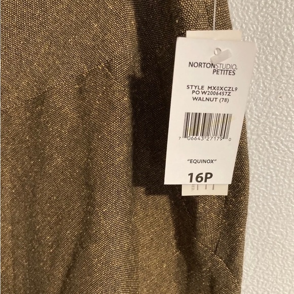 NortonStudio Petites 16P women’s Fall midi skirt embroidered leaves NEW - Picture 10 of 10